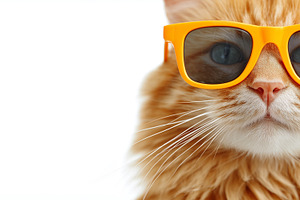 Close up of a ginger cat in bright, an Animal Photo by MistyDay