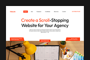Figma Creative Agency Landing Page, a Landing Page Template by Musara (Thumbnail 3 of 6)