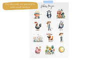 Quirky Farmhouse Clipart Bundle, an Animal Illustration by Nicole Branger Art (Thumbnail 13 of 20)