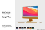 Apple iMac 24” M1 Mockups, a Device Mockup by mock-ups (Thumbnail 12 of 13)