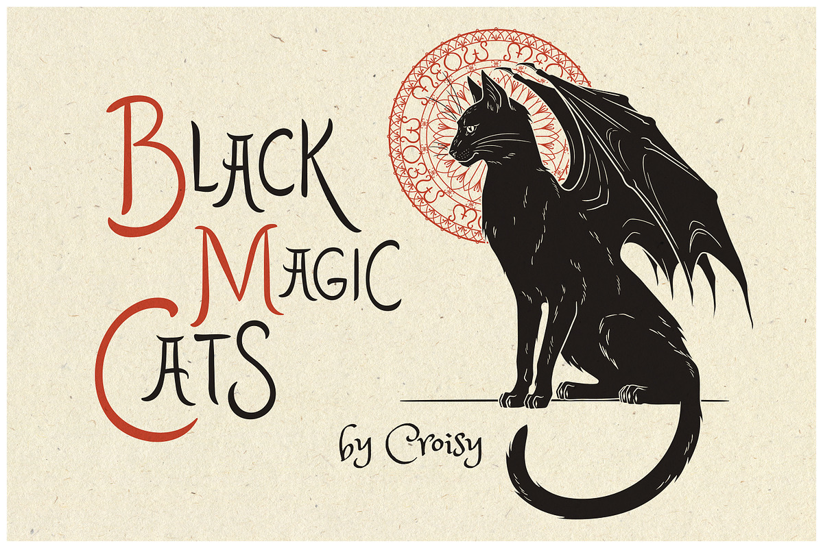 Black Magic Cats + Bonus, an Animal Illustration by Croisy (Photo 1 of 8)