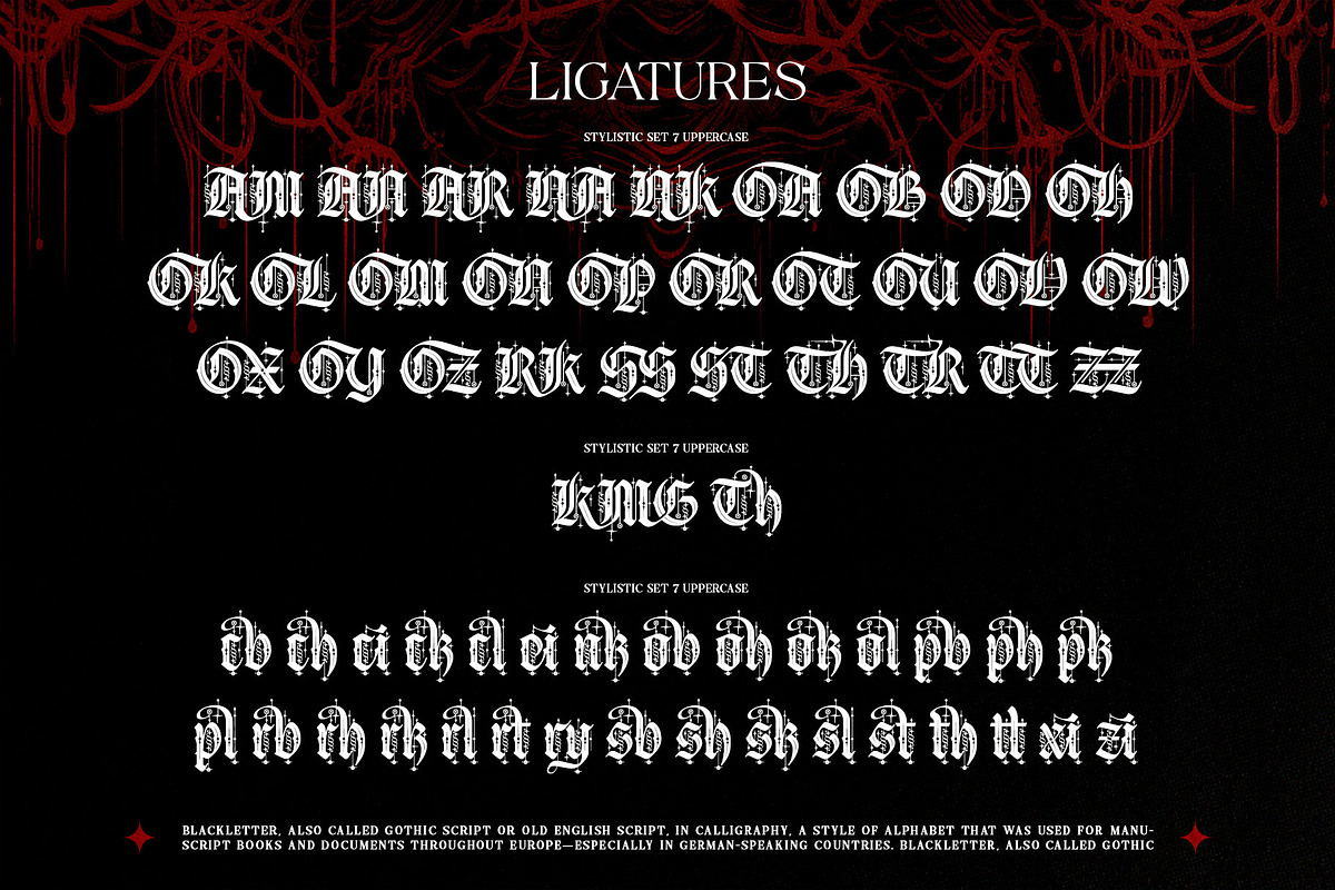 Gryphire Black Typeface, a Blackletter Font by alit design (Photo 19 of 20)