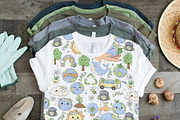 Pastel Earth Day Seamless Pattern, a Decorative Illustration by TitaLivingArt (Thumbnail 7 of 8)