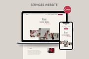 ROSA Canva Landing Page, a Landing Page Template by Studio Suvelle (Thumbnail 1 of 8)