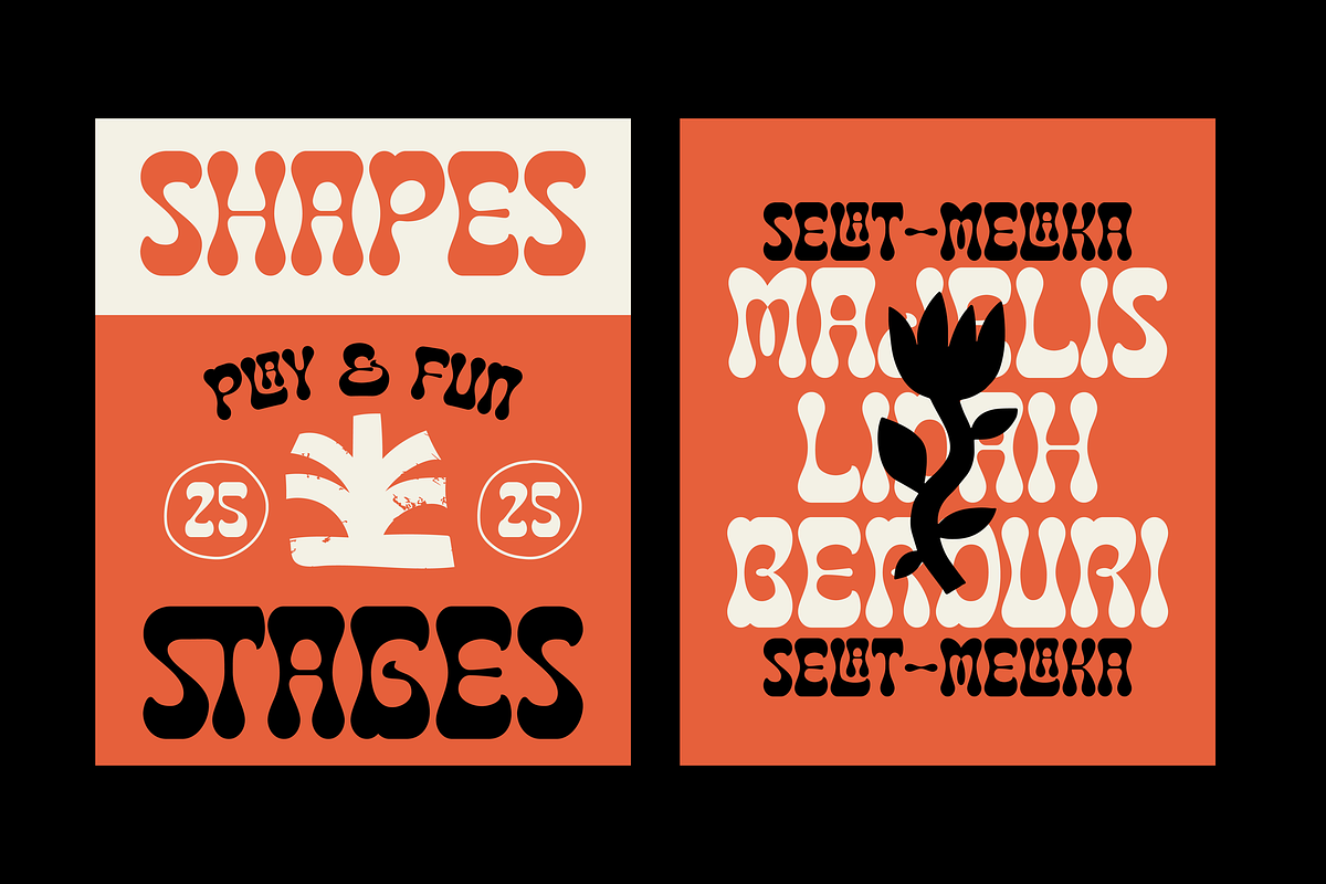 Tortilas Mustard – Funky Retro Font, a Sans Serif Font by Vampstudio (Photo 7 of 10)
