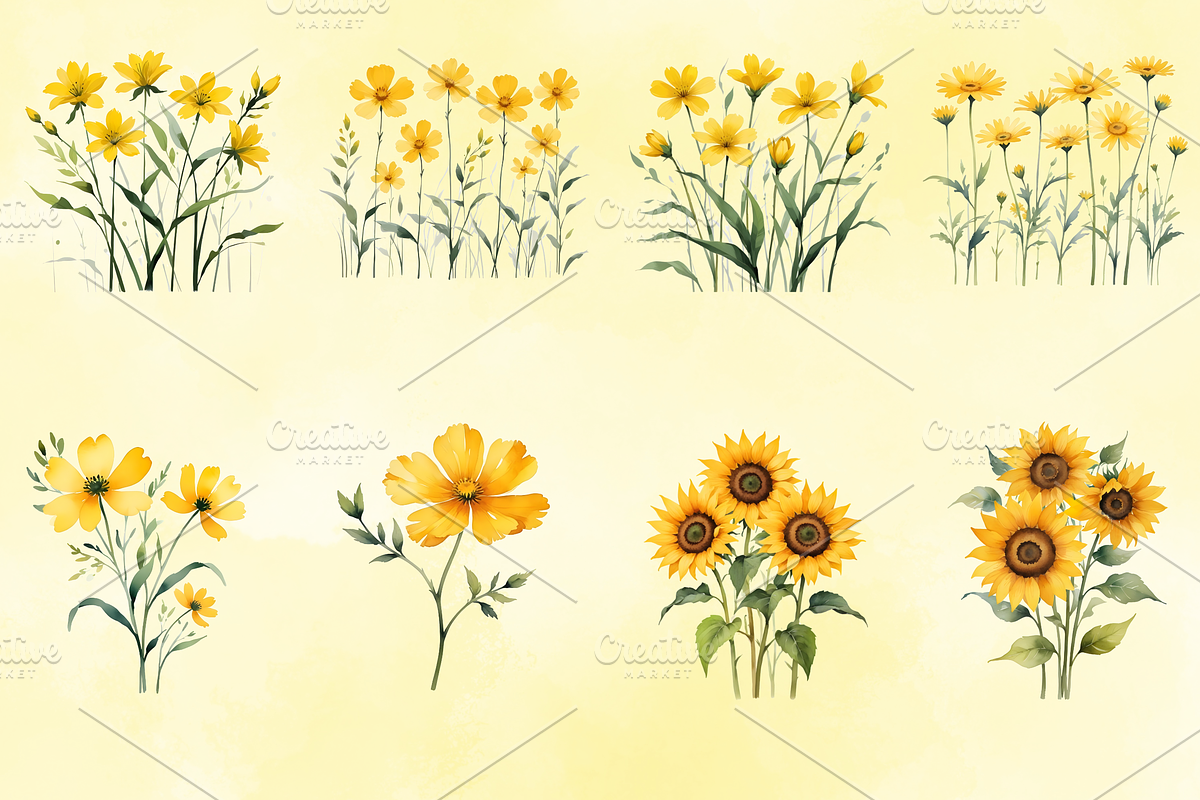 Watercolour Honey Bee Clipart, a Decorative Illustration by Coralcreations (Photo 4 of 6)