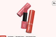 Lipstick Mockup 2 Views, a Merchandise Mockup by graphicsauce (Thumbnail 1 of 4)