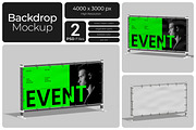 Backdrop Mockup, an Advertising Mockup by Bartama Graphic (Thumbnail 1 of 4)