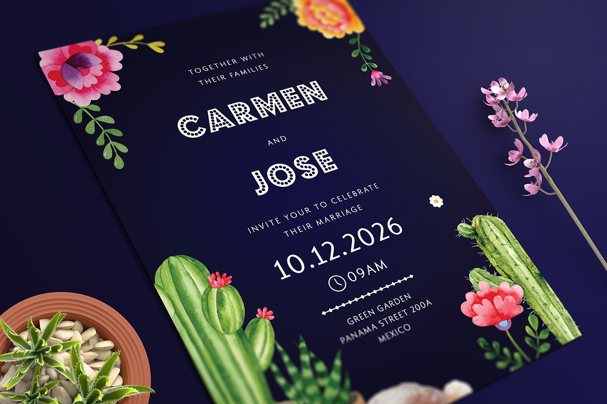Mexican Wedding Invitation Set, an Invitation Template by Aarley Kaiven (Photo 4 of 4)