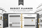 Budget Planner Canva Template, a Marketing Template by The Blog Creative (Thumbnail 1 of 6)