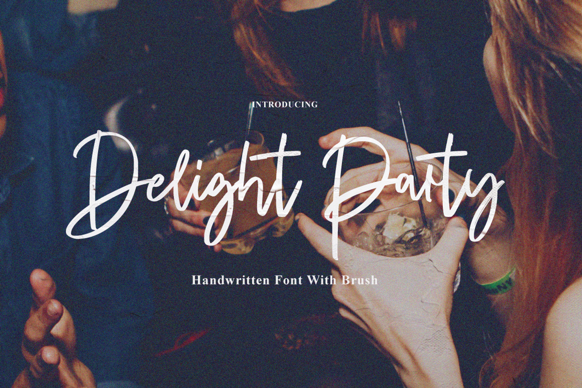 Delight Party - Casual Handwritten, a Handwritten Font by tebaltipislab (Photo 1 of 10)