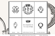 Antique Vintage Monogram Initial Q, an Object Graphic by Antique Monograms (Thumbnail 3 of 4)