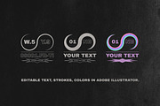 Editable Logo Badge, Shapes Kit, a Poster Template by softulka (Thumbnail 5 of 6)
