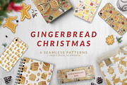 Gingerbread Christmas, a Pattern Graphic by helgascandinavus (Thumbnail 1 of 8)