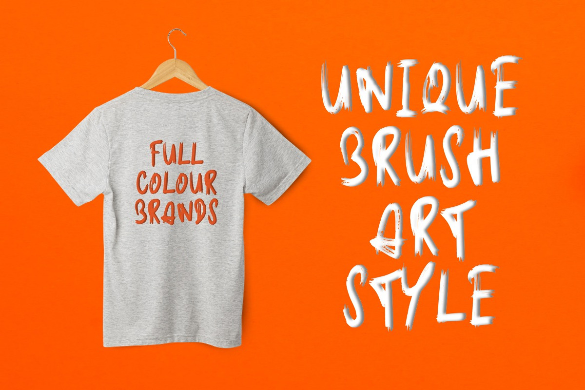 Warough - Paint Rough Font, a Handwritten Font by Dhabee (Photo 7 of 9)