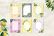 Amalfi Lemon Mediterranean Clipart, a Decorative Illustration by SunnJaneArt (Thumbnail 10 of 17)