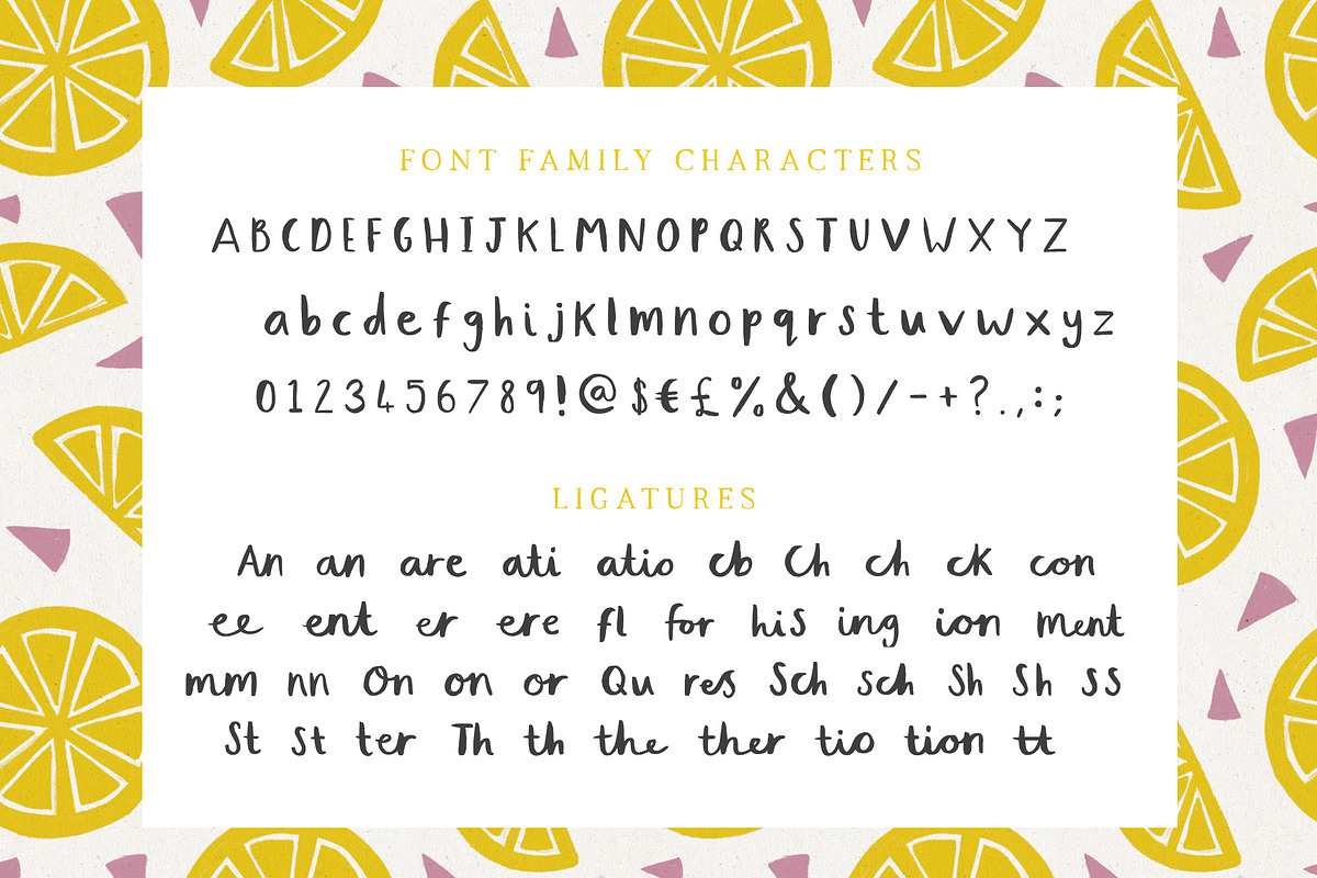 Lemonade Handwritten Font, a Script Font by Craft & Bear (Photo 3 of 4)