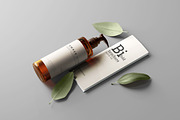 Amber Glass Pump Bottle Mockups, a Cups & Container Mockup by pmvch (Thumbnail 4 of 10)