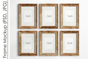 Gallery Wall Mockup PSD JPG, a Print Template by VNmockup (Thumbnail 2 of 5)