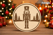 Christmas Nutcracker Wooden Sign SVG, an Object Graphic by OK Design (Thumbnail 2 of 3)
