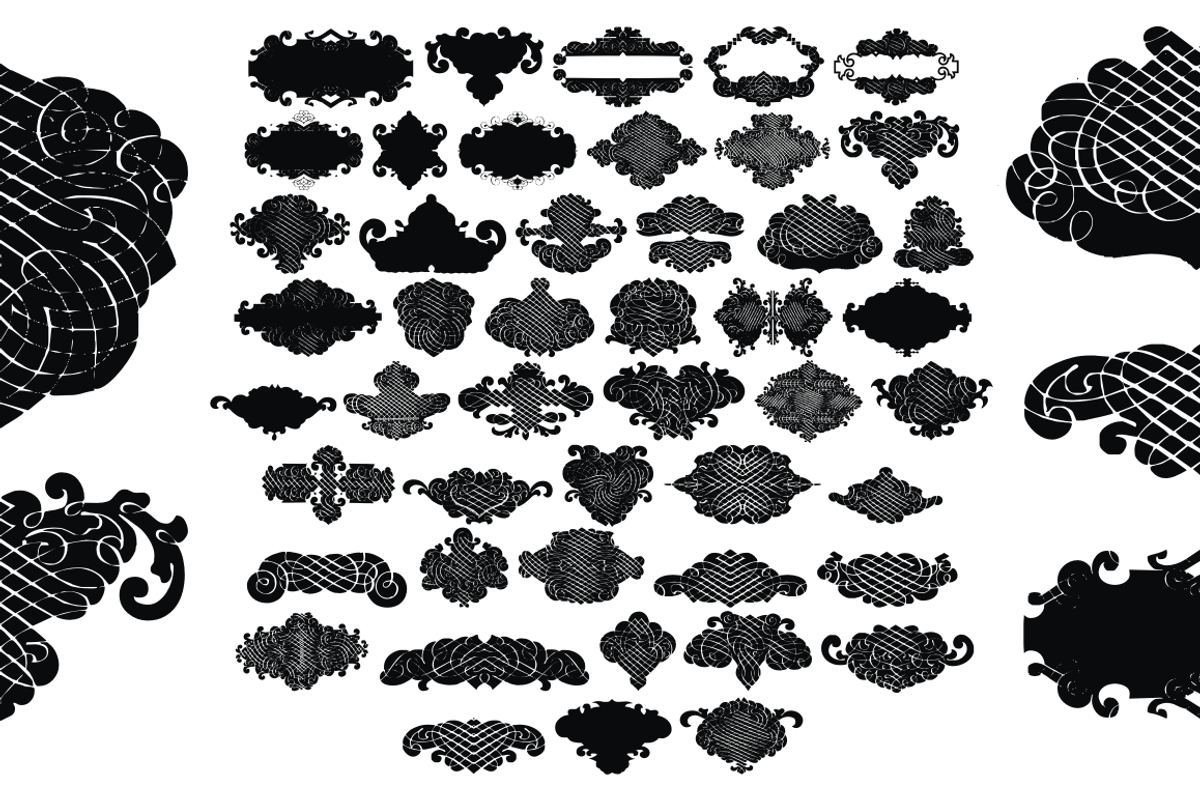 Black Ornaments Pack preview 3