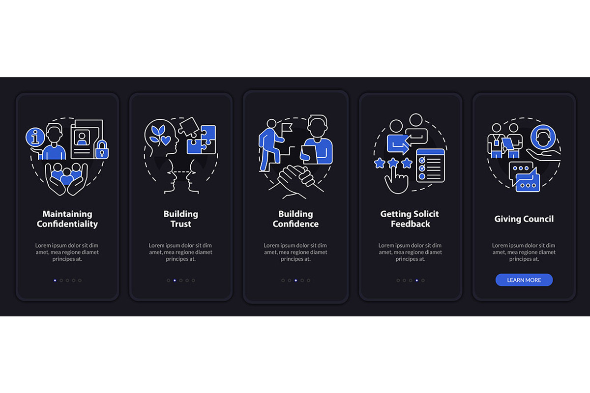 HR communicative skills app screen, a Templates & Theme by IMG Visuals
