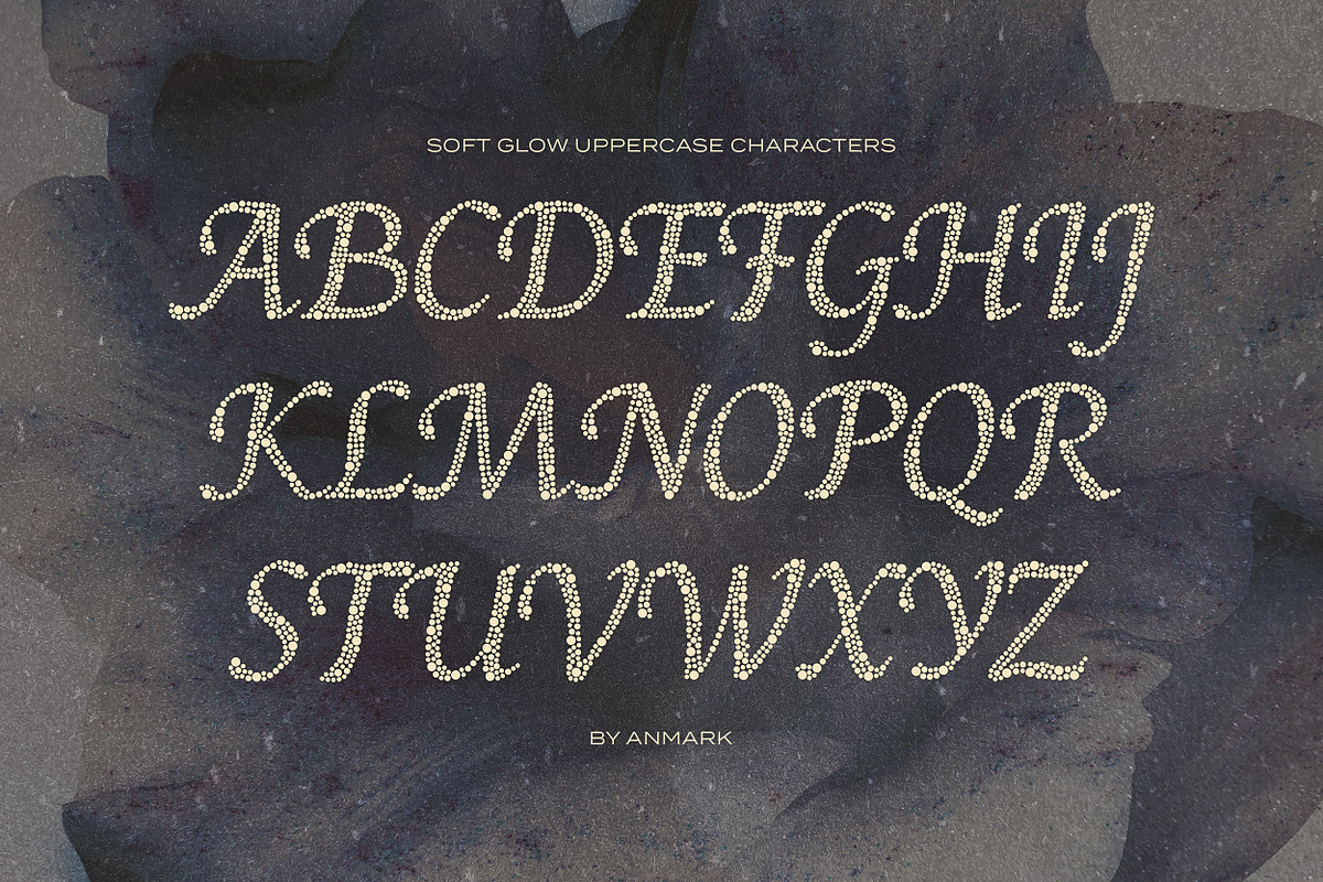 Soft Glow | Decorative Dots Font, a Handwritten Font by AnMark (Photo 9 of 11)