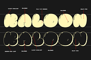 Pluffy Loon | Baloon Bubble Font, a Sans Serif Font by Jolicia Type (Thumbnail 2 of 13)