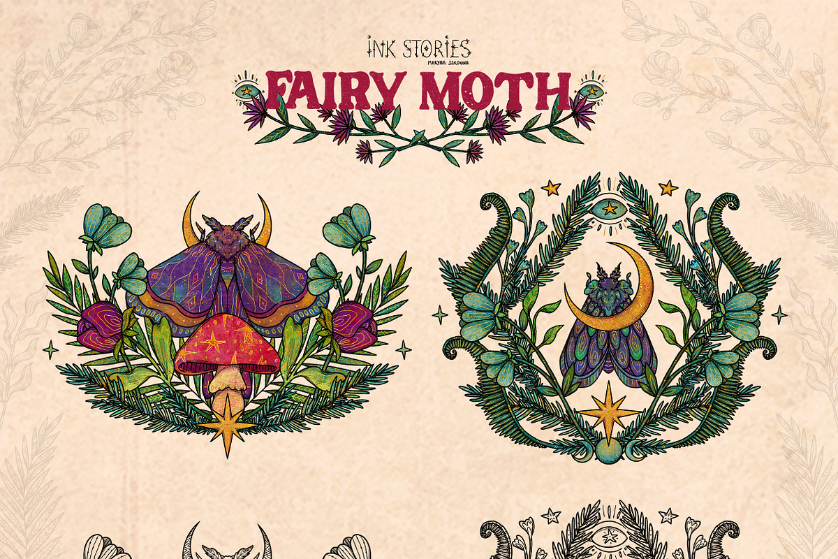 Fairy Moth, an Animal Illustration by Ink Stories (Photo 14 of 27)