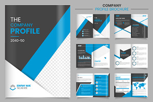 Company profile brochure template, a Brochure Template by Tanuart