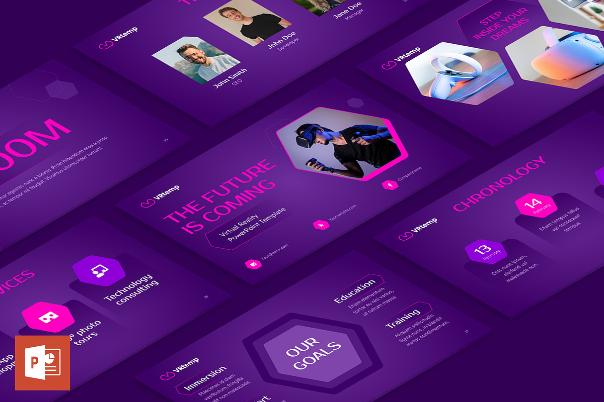 Presentation Virtual Reality, a Presentation Template by TemplatesNow! (Photo 1 of 14)