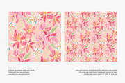 Elegant pink lily seamless pattern, a Pattern Graphic by Pink Studio Art (Thumbnail 3 of 4)