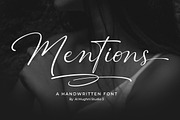 Mentions Handwritten, a Handwritten Font by Al Mughni Studio 3 (Thumbnail 1 of 9)