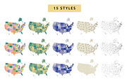 United States Vector Map, an Object Graphic by MarkieAnn Creative (Thumbnail 2 of 4)