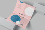 A3 Size 4 Folded Poster Mockups, an Advertising Mockup by megostudi0 (Thumbnail 2 of 6)