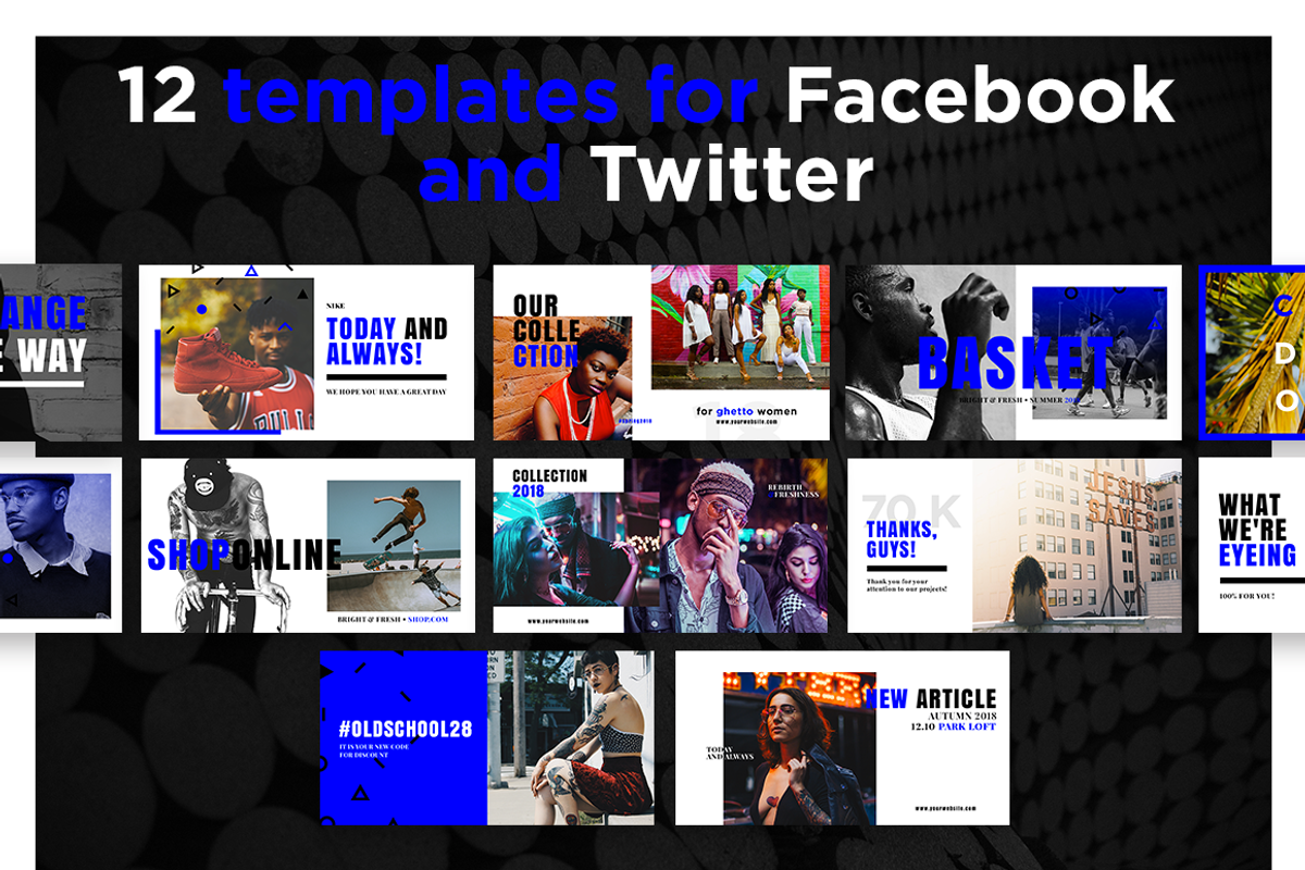 Street Wear - Social swag media pack, a Social Media Template by MVP Factory (Photo 3 of 4)