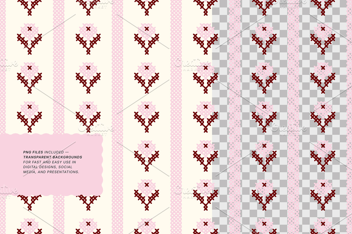Stitch Collection. Seamless Patterns, a Pattern Graphic by oxygen_8 (Photo 4 of 14)