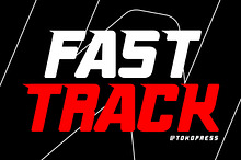 FAST TRACK - Racing Gaming Font