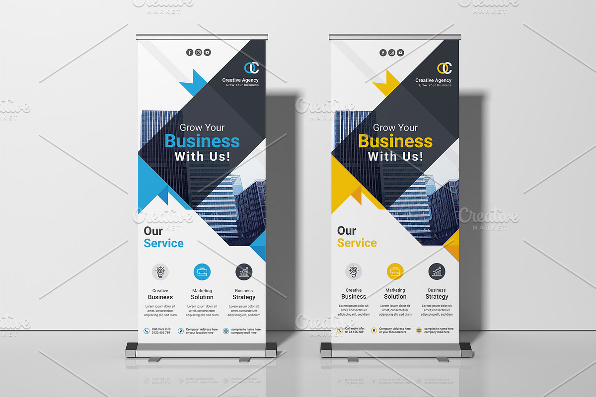 Corporate Rollup Banner Bundle, a Stationery Template by workclan24 (Photo 5 of 7)