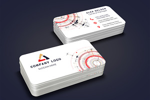 Abstract Hi Tech Business Card, a Business Card Template by Kseniya-Omega