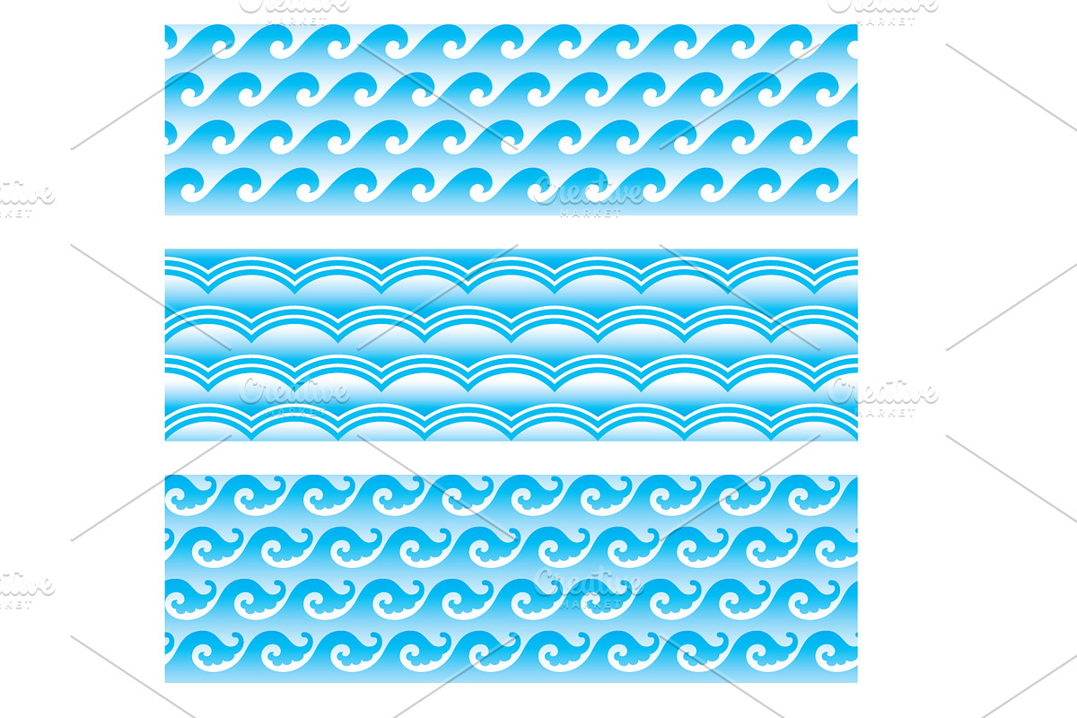 seamlessly sea wave patterns preview 2
