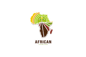 African farmland industry logo, a Branding & Logo Template by vexper