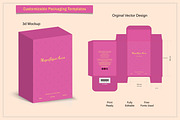 3d Box Design die cut template, an Object Graphic by sumonuix (Thumbnail 3 of 3)