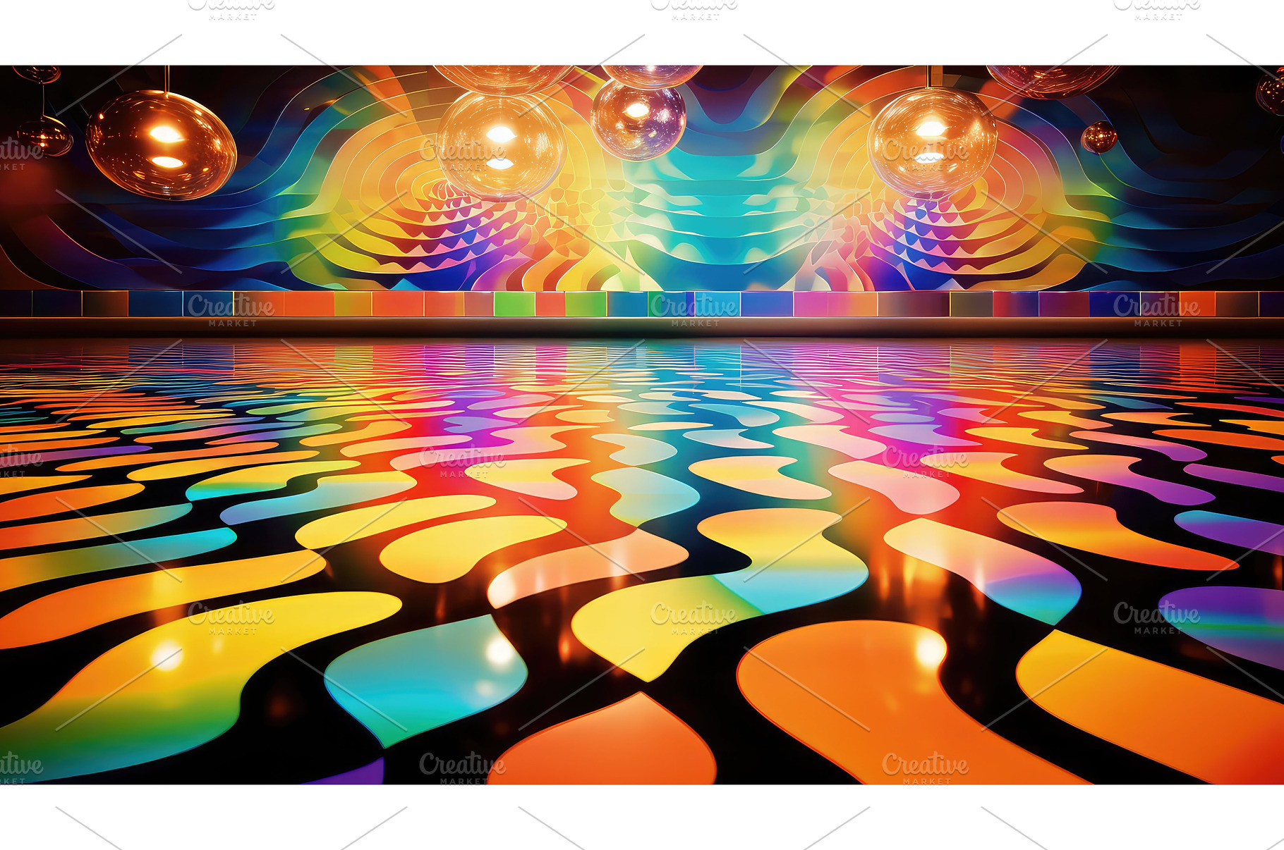vintage retro floor background ai, an Arts & Entertainment Photo by pikepicture