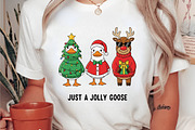 Just a Jolly Goose,Christmas Goose, an Illustration by DreamArtGraphic (Thumbnail 3 of 5)
