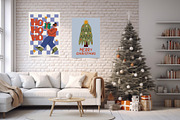Christmas Retro Posters Collection, a Seasonal Illustration by Luamor (Thumbnail 7 of 7)