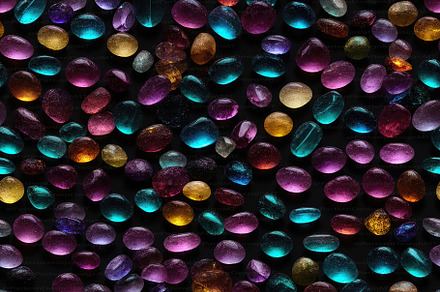 Neon Color Gemstone Seamless Pattern
