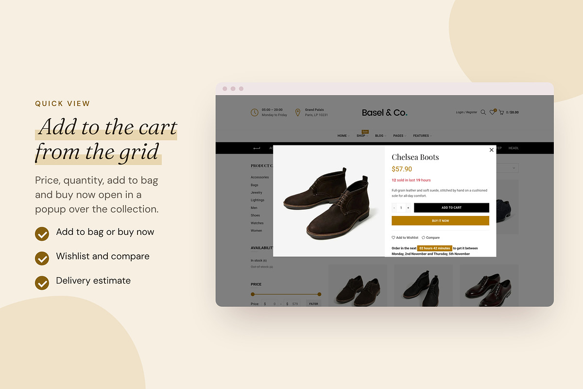Basel Shoes - Shopify Theme, a Shopify Template by Boost Convert (Photo 7 of 10)