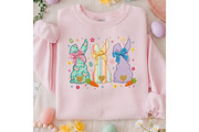 Floral Easter Bunny Patchwork PNG, an Illustration by Designking (Thumbnail 6 of 6)