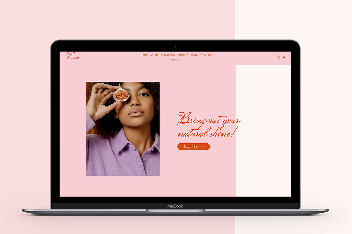 Squarespace 7.1 Website Template, a Landing Page Template by Kseniia_Design (Photo 2 of 11)